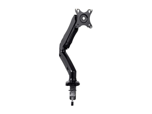 Monoprice Smooth Full Motion Single Monitor Adjustable Gas Spring Desk Mount - for Smaller Screens, Up to 27in Monitors, 14.3 LBS Display Weight