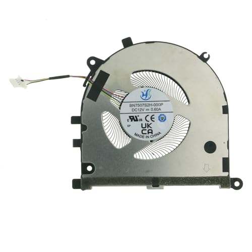 New CPU Cooling Fan for Asus VivoBook Pro 15 OLED K6502Z K6502ZC 16X OLED K6602Z K6602ZC Creator Q530V Q540V Q530VJ Q540VJ DC12V 0.6A BN7507S2H-000P