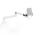 Elgato Wave Mic Arm LP White - Premium Low Profile Microphone Arm with Cable Management, Desk Clamp, Versatile Mounting and Fully Adjustable, perfect