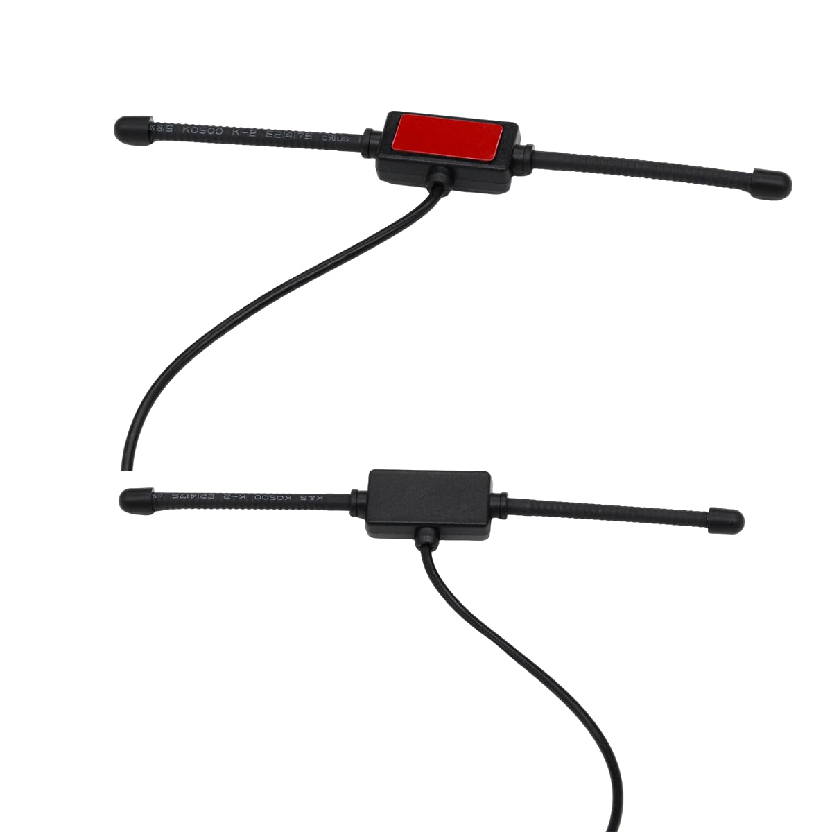 2pcs VHF UHF Car Truck Police Scanner Adhesive Mount Antenna Vehicle Ham Radio Amateur Radio Mobile Scanner BNC Male Dipole Antenna Compatible
