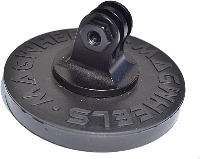 MagWheels Magnetic Camera Mount w/Non-Slip Anti-Scratch Rubber Coating for Action Cameras
