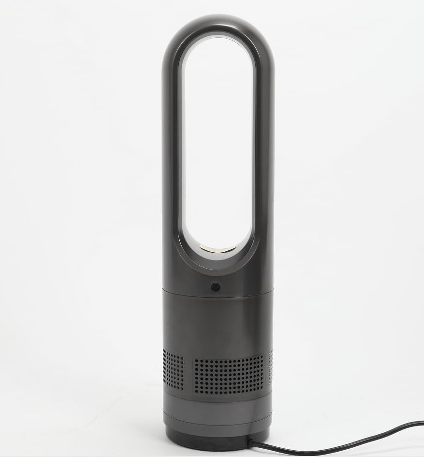 JumpAI heater fan Bladeless Tower Fan with Heating Function, Remote Control, Timer, 2-in-1 Hot and Cool Air, Silent Operation,Quiet Oscillating Fan