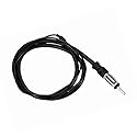 Enrock EKMR1 Marine Flexible Hideaway Wired AM/FM Radio 22" Antenna (Black)