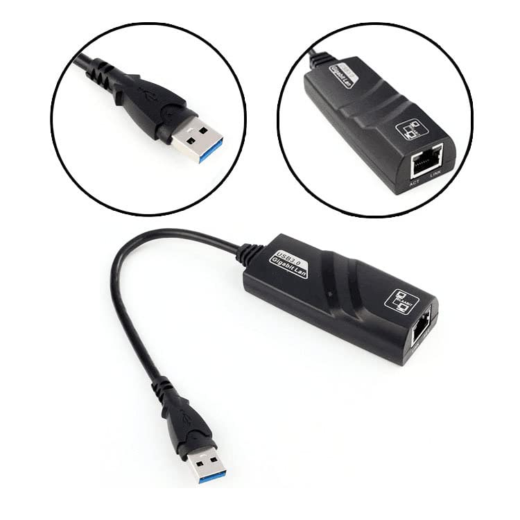 USB 3.0 Gigabit Ethernet LAN RJ45 10/100/1000Mbps Network Adapter for Windows PC Mac