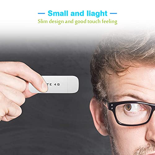 High Speed 4G LTE USB Network Adapter Hotspot Router,Share Up to 8 Users Plug and Play for Southeast Asia Africa and The Middle East (with Wi Fi
