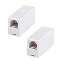 RFAdapter RJ11 Coupler, 2 Pack Telephone Phone Line Connector Coupler RJ11 6P4C Inline Keystone Jack Female to Female Straight Telephone Cable Cord
