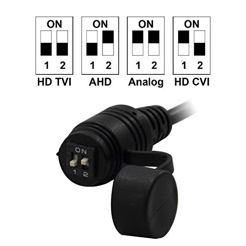 InstallerCCTV Security CCTV Dome Camera, 1080P AHD CVI TVI 960H, Day Night Vision 18 Laser LEDs IP66 Analog Outdoor Indoor Wide Angle 3.6mm 3.0