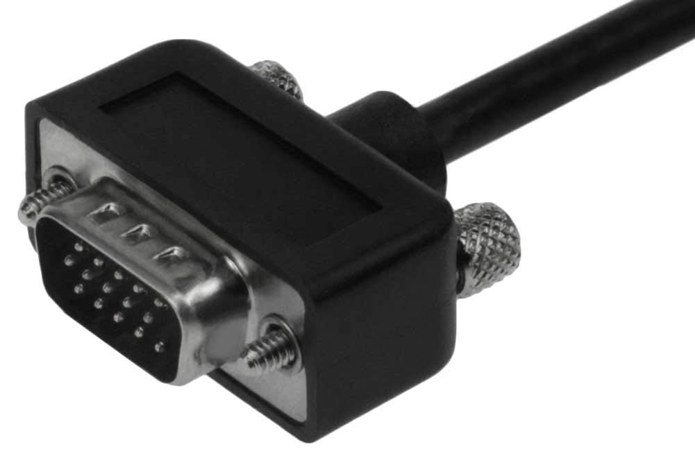 SF Cable, 25ft Ultra Slim SVGA Cable with Ferrites HD15 M/F Triple Shielded