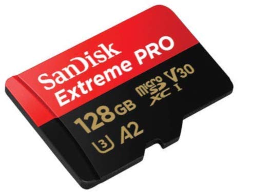 SanDisk UHS-I MicroSDXC 128GB Extreme Pro Card Compatible with GoPro Hero (2024) and Hero 13 Action Cameras SDSQXCD-128G-GN6MA - Bundle with (1)