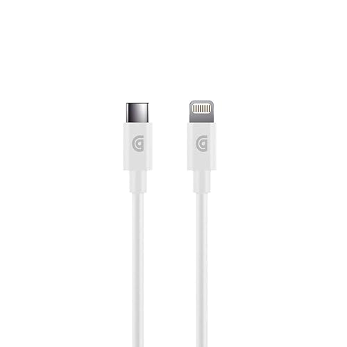 Griffin MFI Charge/Sync Cable Apple Lightning to USB-C 1.2M - White - GP-066-WHT