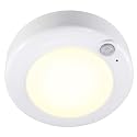 HONGUT Motion Sensor Light Battery Powered Ceiling Light Indoor Overhead Light Wireless Motion Sensor LED Lighting for Bathroom Shower Closet Cabinet