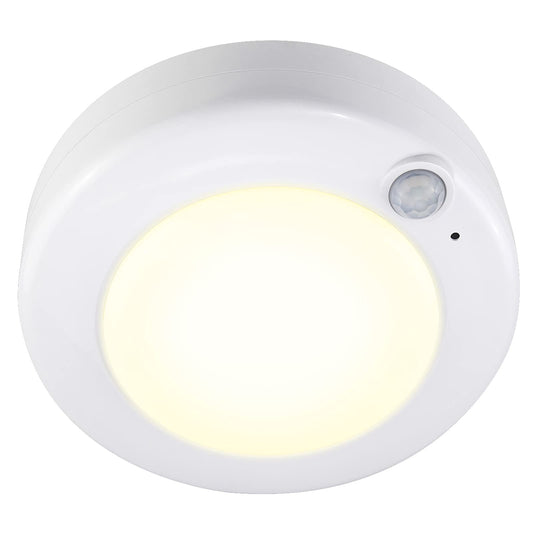 HONGUT Motion Sensor Light Battery Powered Ceiling Light Indoor Overhead Light Wireless Motion Sensor LED Lighting for Bathroom Shower Closet Cabinet