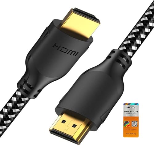 Mindful Design 4K HDMI Cable 10 ft | High Speed HDMI Cables, Braided Nylon & Gold Connectors, 4K @ 60Hz, Ultra HD, 2K, 1080P, ARC & CL3 Rated |