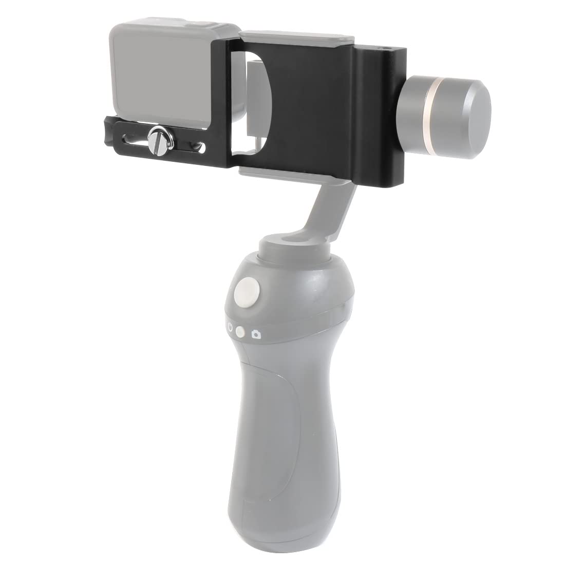 BGNing Aluminum Aloy Gimbal clamp Conversion Board for Sports Camera Stabilizers Gpo 8 Action Camera Selfie Handle Adapter Plate