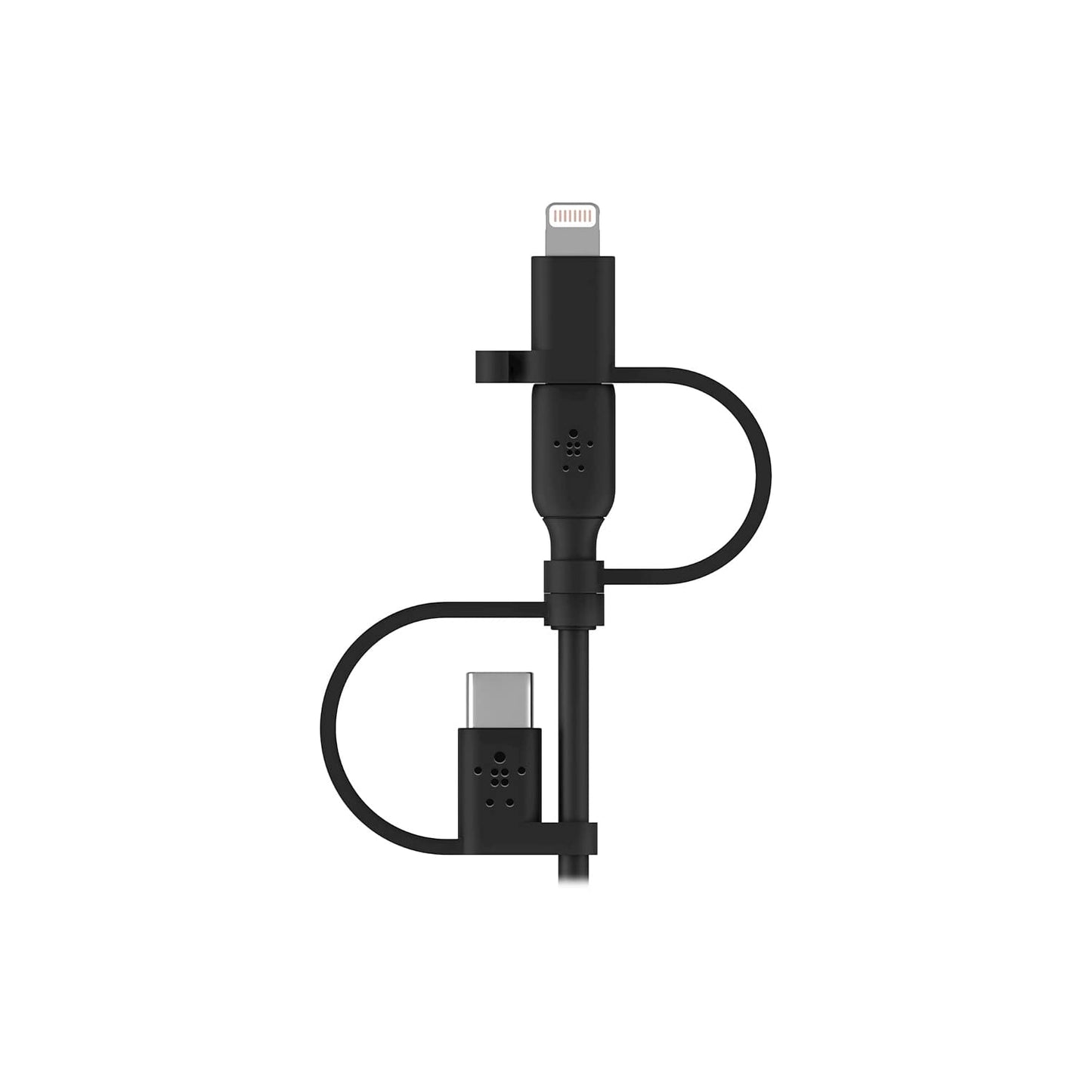 Belkin BoostCharge 3-in-1 USB-A to USB-C, Lightning, Micro-USB Charging Cable (1M/3.3ft) for iPhone 16, iPhone 16 Pro, iPad, Galaxy S25, S24, Pixel