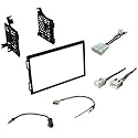 ASC Audio Premium Car Stereo Install Dash Kit, Wire Harness, and Antenna Adapter for Select Nissan Vehicles - Double Din Radio Compatible