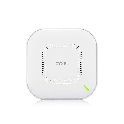 Zyxel True WiFi 6 AX1800 Wireless Gigabit Enterprise Access Point | Wall & Ceiling Optmized Antenna | Cloud, App, Direct or Controller Management |