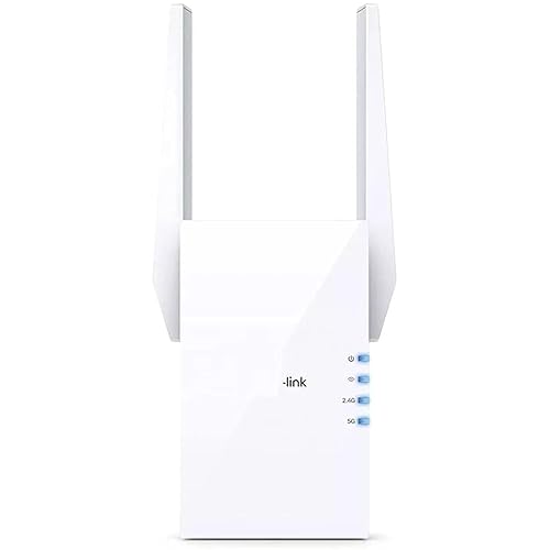aibileec WiFi 6 Range Extender AX1500 (RE505X) Dual-Band with LAN Port Universal Compatible Wi-Fi Repeater