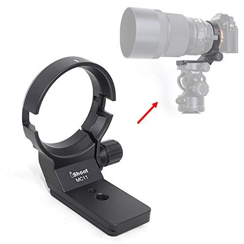 Camera Metal Lens Collar Stand Tripod Mount Ring for Sigma MC-11 Mount Converter Lens Adapter of Canon EF-E Mount, Built-in Arca-Swiss Type 70mm Quick