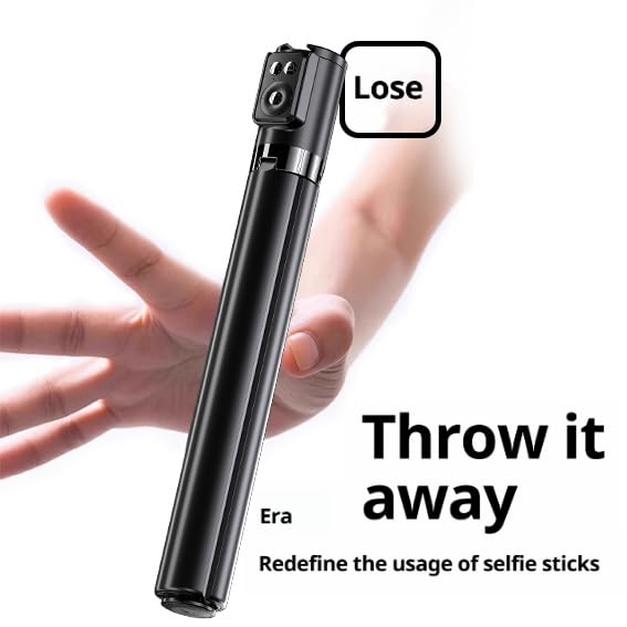 70“ Selfie Stick Tripod for iPhone/Android - Expandable Phone Tripod with Fill Light, 10M Bluetooth Remote Control, one Click Open Selfie Stick
