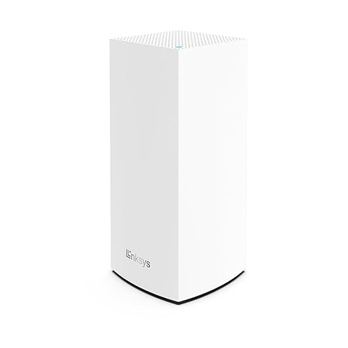 Linksys AX4200 Smart Mesh Wi-Fi 6 Router Whole Home WiFi Mesh System, Tri-Band AX Wireless Gigabit Mesh Router, Fast Speeds up to 4.2 Gbps, coverage