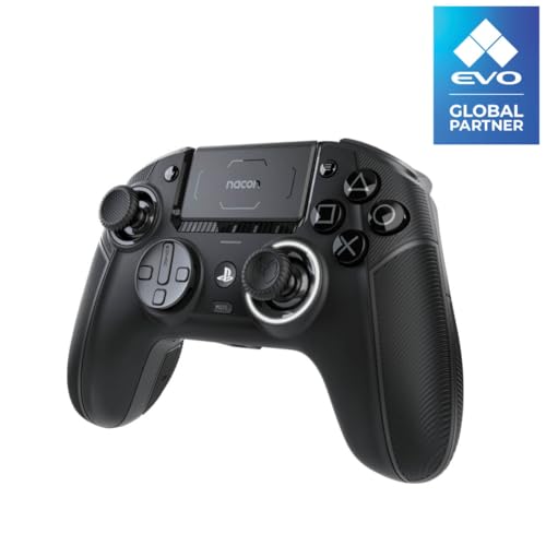 NACON Revolution 5 Pro Officially Licensed PlayStation Wireless Gaming Controller for PS5 / PS4 / PC - Hall Effect, Trigger Stops, Mappable Buttons