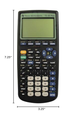 Texas Instruments TI-83 Plus Programmable Graphing Calculator (Packaging and Colors May Vary)