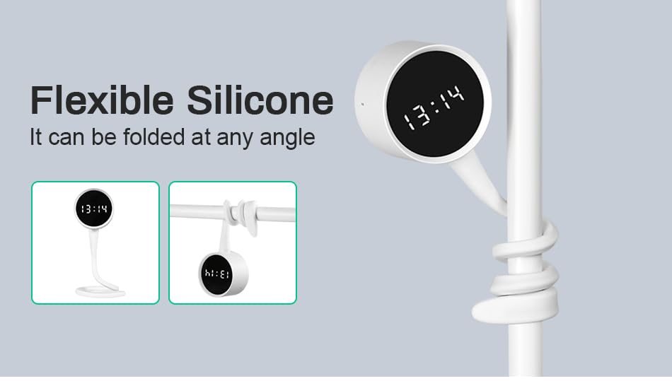 2K 3MP Indoor Security Camera,Flexible Silicone Tail Grips Any Surface, Baby/Elder/Dog/Pet Cam, View on App, Wifi2.4G&5G, 24/7 HD Clock Camera