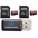 SanDisk 128GB Micro SDXC Extreme Pro Memory Card (Two Pack) Works with GoPro Hero 7 Black, Silver, Hero7 White UHS-1 U3 A2 Bundle with (1) Everything