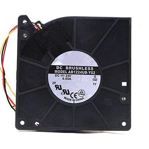 Ailsa Hexi AB1224UB-Y02 DC24V 0.55A 12W 2800RPM 34CFM 50DBA 120x120x32mm 3-Wire Cooling Fan
