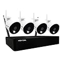 Night Owl Security Camera System, 10 Channel Wi-Fi NVR with 1TB Hard Drive, 4 Wi-Fi IP 1080p HD Spotlight Surveillance Bullet Cameras, 2-Way Audio