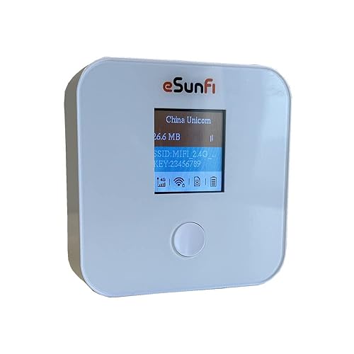 Sunhans eSunFi SHFiEL40 4G LTE WiFi Mobile Hotspot Router, Worldwide WiFi Portable High Speed WiFi Hotspot, No SIM Card Needed,Secure Wireless Network