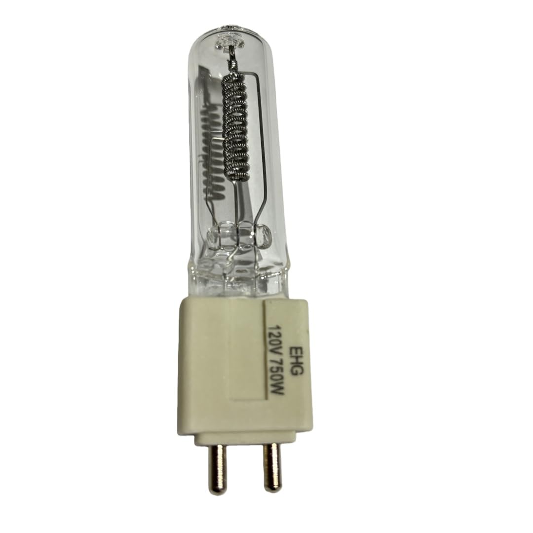 BORYLI EHG 120V 750W T6 G9.5 Base Halogen Lamp, Stage Studio Lamp