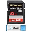 SanDisk 32GB Extreme Pro SDHC UHS-I Card Works with Fujifilm Mirrorless Camera X-H2 & X-H2S (SDSDXXO-032G-GN4IN) Class 10 U3 Bundle with (1)