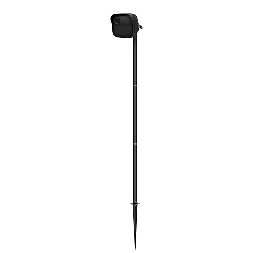 Camera Ground Stake Mount for Blink Outdoor 4/ 2K+ (2025 Model), Metal Spike Pole Mount with Weatherproof Silicone Case for Blink Gen 4 Outdoor