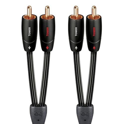 AudioQuest Tower RCA Audio Interconnect Cable (0.6m, Stereo Pair)