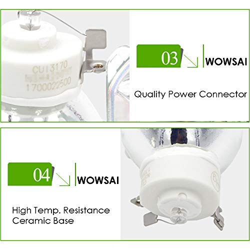 WOWSAI V13H010L78 Replacement Lamp Bulb for ELPLP78 Epson PowerLite Home Cinema 2030 2000 730HD 725HD 600, VS230, VS330, VS335W, EX3220, EX6220