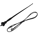 Waterproof Marine Antenna Rubber Duck Dipole Flexible Mast FM AM Antenna for Boat Radio Car ATV UTV RZR Tractor Motorcycle Yacht Black