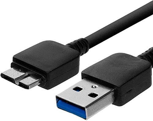 NTQinParts Replacement PC/Mac USB3.0 Data Sync Power Charger Cable for UnionSine Ultra Slim Portable External Hard Drive HDD (160GB 250GB 320GB 500GB