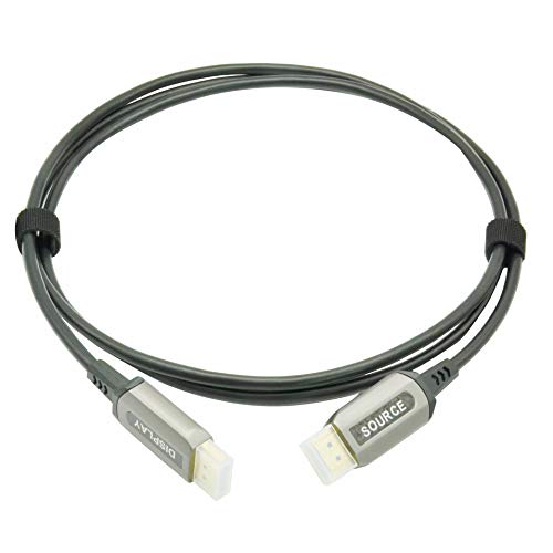 Jeirdus 50ft AOC HDMI Fiber Optic Cable Ultra HDR HDMI2.0b 18 Gbps,Support 4K60HZ ARC HDR10 HDCP2.2, Dolby Vision, Light Speed Slim and Flexible