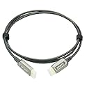Jeirdus 50ft AOC HDMI Fiber Optic Cable Ultra HDR HDMI2.0b 18 Gbps,Support 4K60HZ ARC HDR10 HDCP2.2, Dolby Vision, Light Speed Slim and Flexible