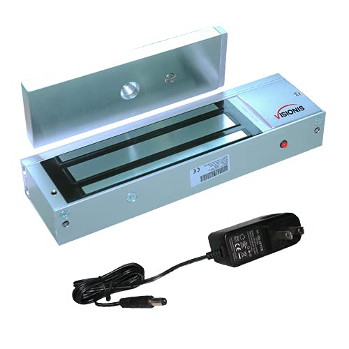 Visionis FPC-5362 Indoor 1200lbs Electromagnetic Lock with Power Supply for Door Access Control