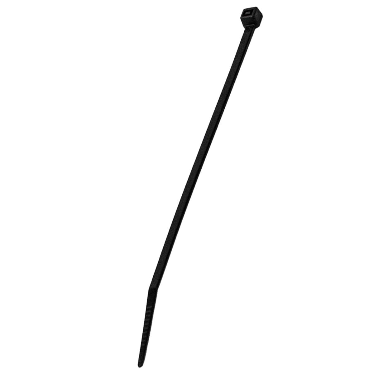 NavePoint 10 Inch Nylon UV Resistant Cable Wire Zip Tie 50 lbs - Black 500 Pack Lot Pcs Qty