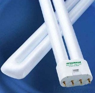 Sylvania 20586 (6-Pack) FT40DL/841/RS/ECO 40-Watt Single Tube Compact Fluorescent Light Bulb, 4100K, 2709 Lumens, 82 CRI, T5 Shape, 4-Pin 2G11 Base
