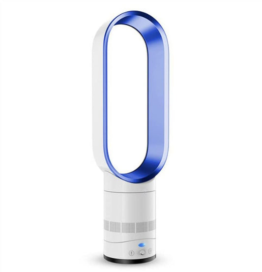 Bladeless Fan, Oscillating Fan, Standing Fan, Tower Fan, Quiet, Suitable for Bedroom Living Room Home Office (Color : Silver) (Blue)