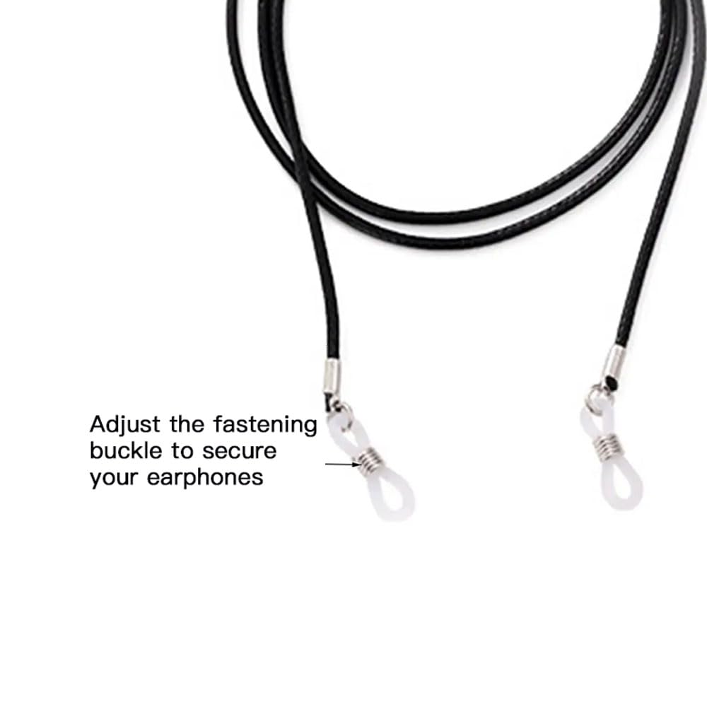 JuxLux 5 Pack Wireless Earbuds Anti-Lost Straps Loop Holder Sports Lanyard Anti-Lost Neck Cord for Samsung Galaxy Buds 3 Pro Apple AirPods Anker