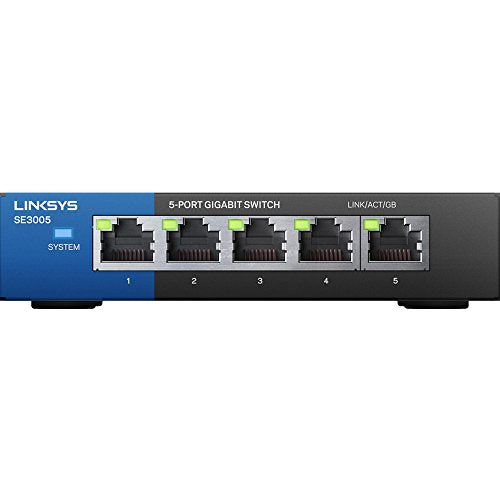Linksys SE3005 5-Port Gigabit Ethernet Switch (Renewed)