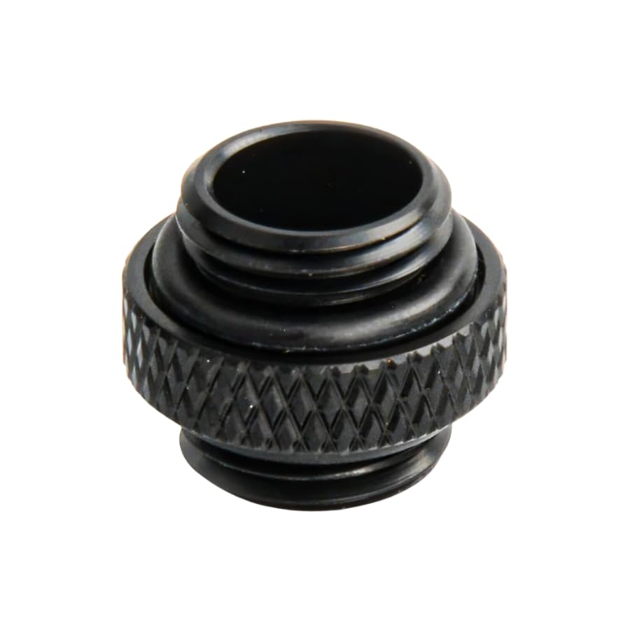 Dracaena.io 6 Pack G1/4" Thread, Male to Male Mini Extender Fitting with Tighten O-Ring, Compression Fitting for Computer Water Cooling System, Black