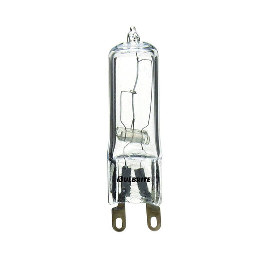 Bulbrite Halogen T4 Q60G9CL 120-Volt Halogen JC Type Line Voltage G9 Flat Pin Bulb, 60-Watt,Clear