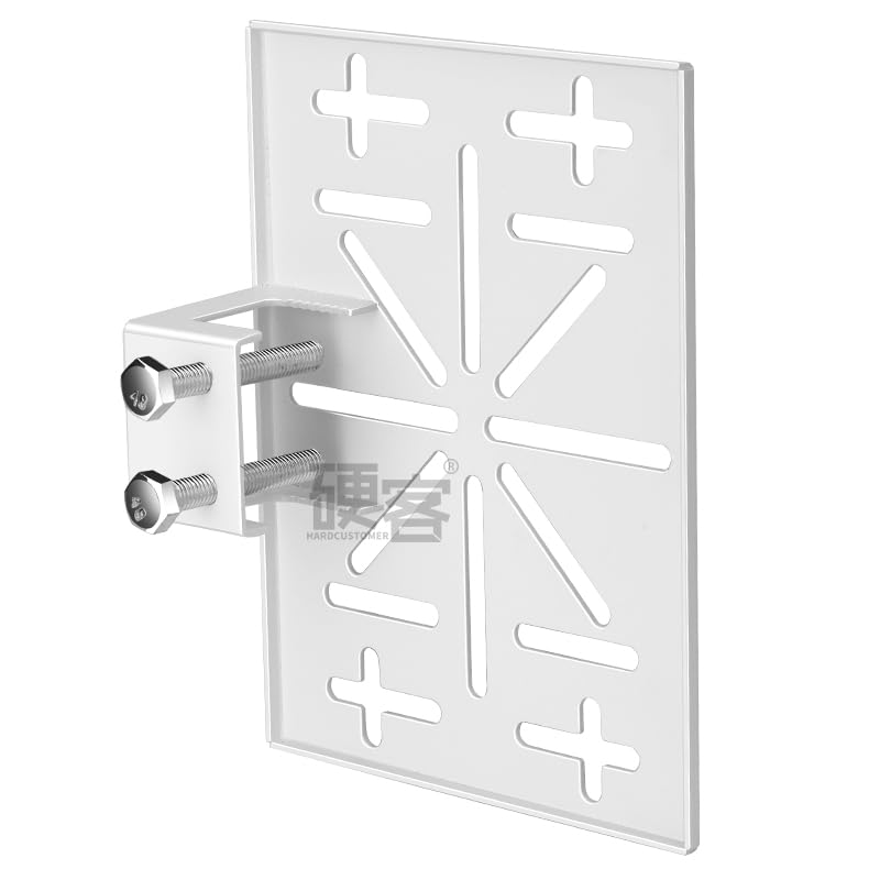 BeElion Tool-Free Security Camera Mount Bracket - Adjustable Thickness (0-3cm) for Glass/Wood Doors, Universal Plate for CCTV, IP Cameras, No Drilling